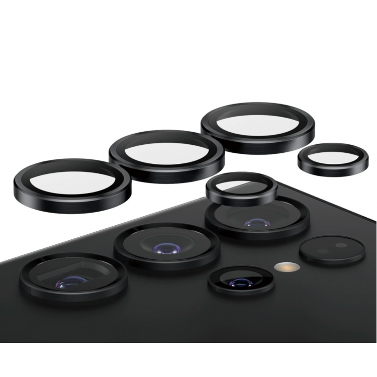 PANZERGLASS Δακτυλίδια προστασίας CAMERA Lens protection HoopS Optic Rings για Samsung GALAXY S24 Ultra 5G 2024 - ΜΑΥΡΟ - PG-1209
